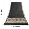 Sanskriti Vintage Sarees BlackBanarasi Brocade Zari Woven Pure Satin Sari Fabric