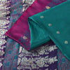 Sanskriti Vintage Sarees GreenBanarasi Brocade Zari Woven Pure Satin Sari Fabric