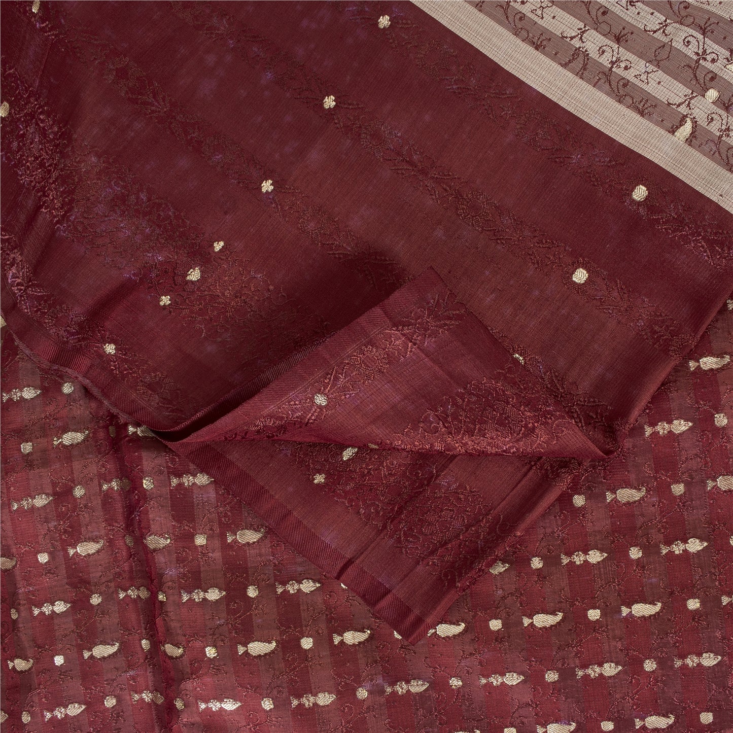 Sanskriti Vintage Sarees Pink Banarasi Brocade Zari Woven Pure Satin Sari Fabric