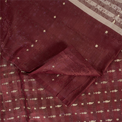 Sanskriti Vintage Sarees Pink Banarasi Brocade Zari Woven Pure Satin Sari Fabric