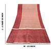 Sanskriti Vintage Sarees Pink Banarasi Brocade Zari Woven Pure Satin Sari Fabric