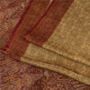 Sanskriti Vintage Sarees Cream Banarasi Brocade Woven Pure Satin Sari Fabric