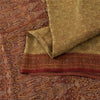 Sanskriti Vintage Sarees Cream Banarasi Brocade Woven Pure Satin Sari Fabric
