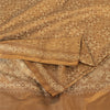 Sanskriti Vintage Sarees Brown Banarasi Brocade Woven Pure Satin Sari 5+ydFabric