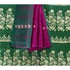 Sanskriti Vintage Sarees Banarasi Brocade Zari Woven Pure Satin Sari 5+YD Fabric