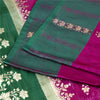 Sanskriti Vintage Sarees Banarasi Brocade Zari Woven Pure Satin Sari 5+YD Fabric