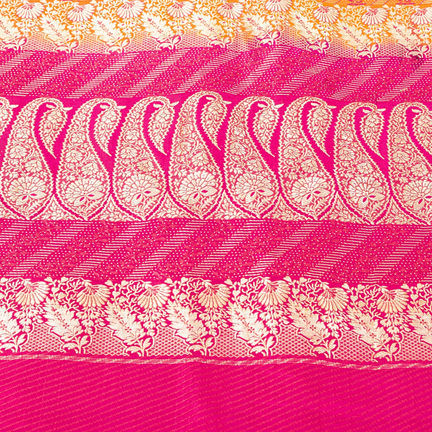 Sanskriti Vintage Mustard Yellow Sarees Soft 100% Pure Satin Woven Brocade Banarasi 5+YD Sari