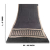 Sanskriti Vintage Sarees Black Banarasi Brocade ZariWoven Pure Satin Sari Fabric