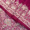 Sanskriti Vintage Soft Pink Pure Silk Sarees Brocade Hand Woven Banarasi 5+Yd