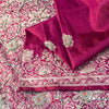 Sanskriti Vintage Soft Pink Pure Silk Sarees Brocade Hand Woven Banarasi 5+Yd