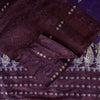 Sanskriti Vintage Purple Pure Satin Sarees Banarasi Brocade Zari Handwoven 4.5YD