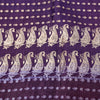Sanskriti Vintage Purple Pure Satin Sarees Banarasi Brocade Zari Handwoven 4.5YD