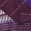 Sanskriti Vintage Purple Pure Satin Sarees Banarasi Brocade Zari Handwoven 4.5YD