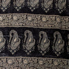 Sanskriti Vintage Black Pure Satin Sarees Banarasi Brocade Zari Hand-Woven 5 YD
