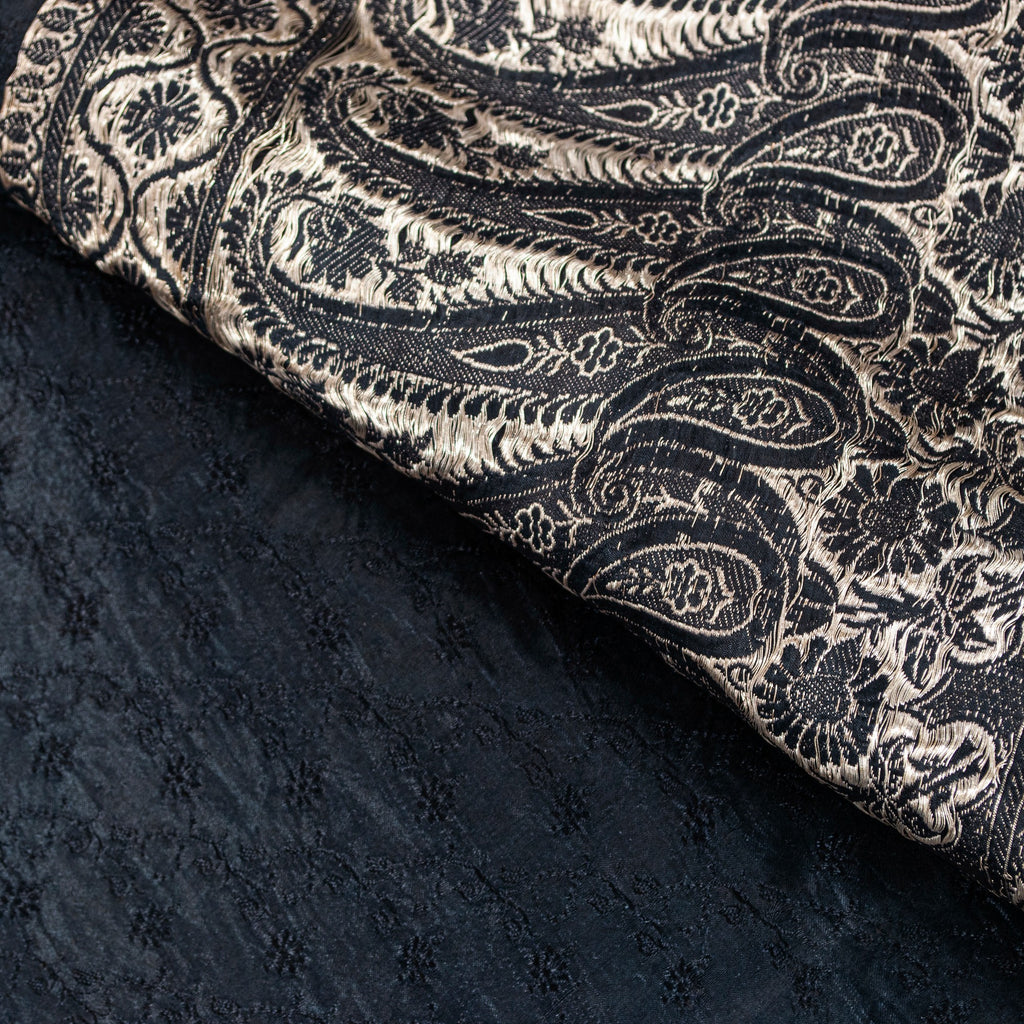 Sanskriti Vintage Black Pure Satin Sarees Banarasi Brocade Zari Handwoven 4.5+Yd