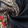 Sanskriti Vintage Black Pure Satin Sarees Banarasi Brocade Zari Handwoven 4.5+Yd