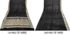 Sanskriti Vintage Black Pure Satin Saree Banarasi Brocade Zari Hand-Woven 6+Y