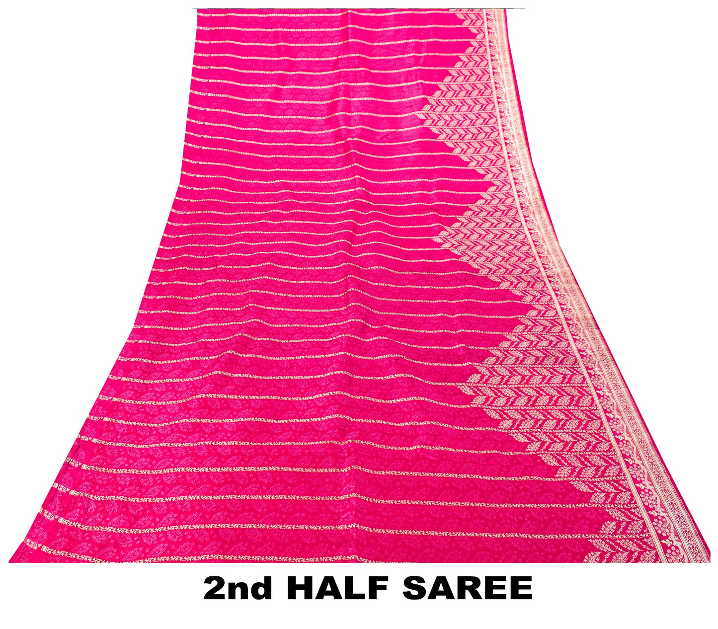 Sanskriti Vintage Green-Pink Pure Saree Banarasi Brocade Zari Hand-Woven 5+YD