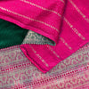 Sanskriti Vintage Green-Pink Pure Saree Banarasi Brocade Zari Hand-Woven 5+YD