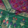 Sanskriti Vintage Katan Silk Saree Rankat Brocade Banarasi Zari Hand Woven 5+YD