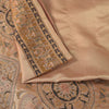 Sanskriti Vintage Pink Soft Pure Satin Saree Banarasi Brocade Hand-Woven 5.5+Yd