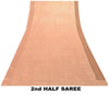 Sanskriti Vintage Pink Soft Pure Satin Saree Banarasi Brocade Hand-Woven 5.5+Yd
