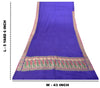 Sanskriti Vintage Soft BluePure Satin Saree Banarasi Brocade Zari Handwoven 5+YD