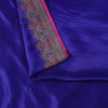 Sanskriti Vintage Soft BluePure Satin Saree Banarasi Brocade Zari Handwoven 5+YD