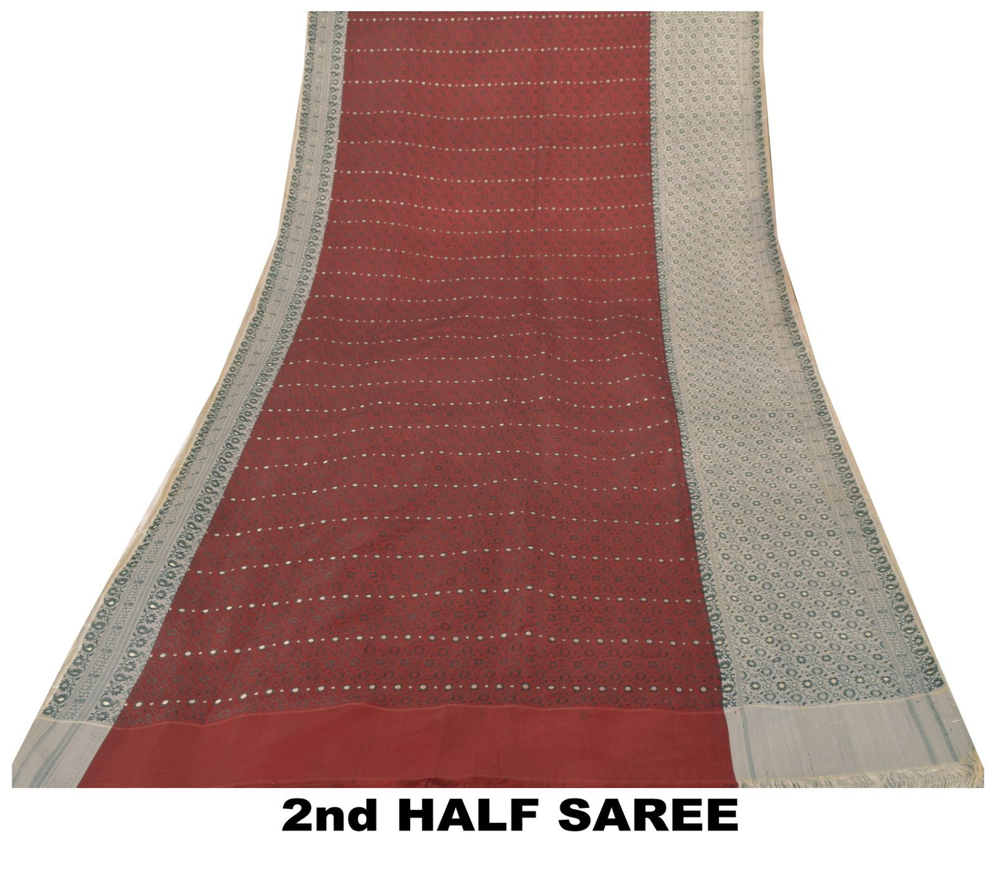 Sanskriti Vintage Soft Red Pure Silk Saree Banarasi Brocade Hand-Woven 4.5+yard