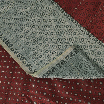 Sanskriti Vintage Soft Red Pure Silk Saree Banarasi Brocade Hand-Woven 4.5+yard