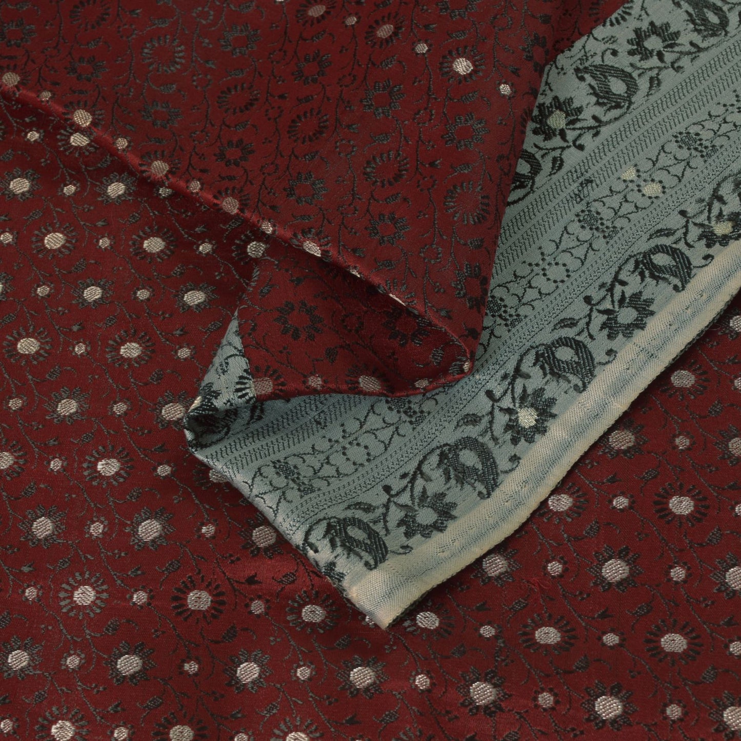 Sanskriti Vintage Soft Red Pure Silk Saree Banarasi Brocade Hand-Woven 4.5+yard