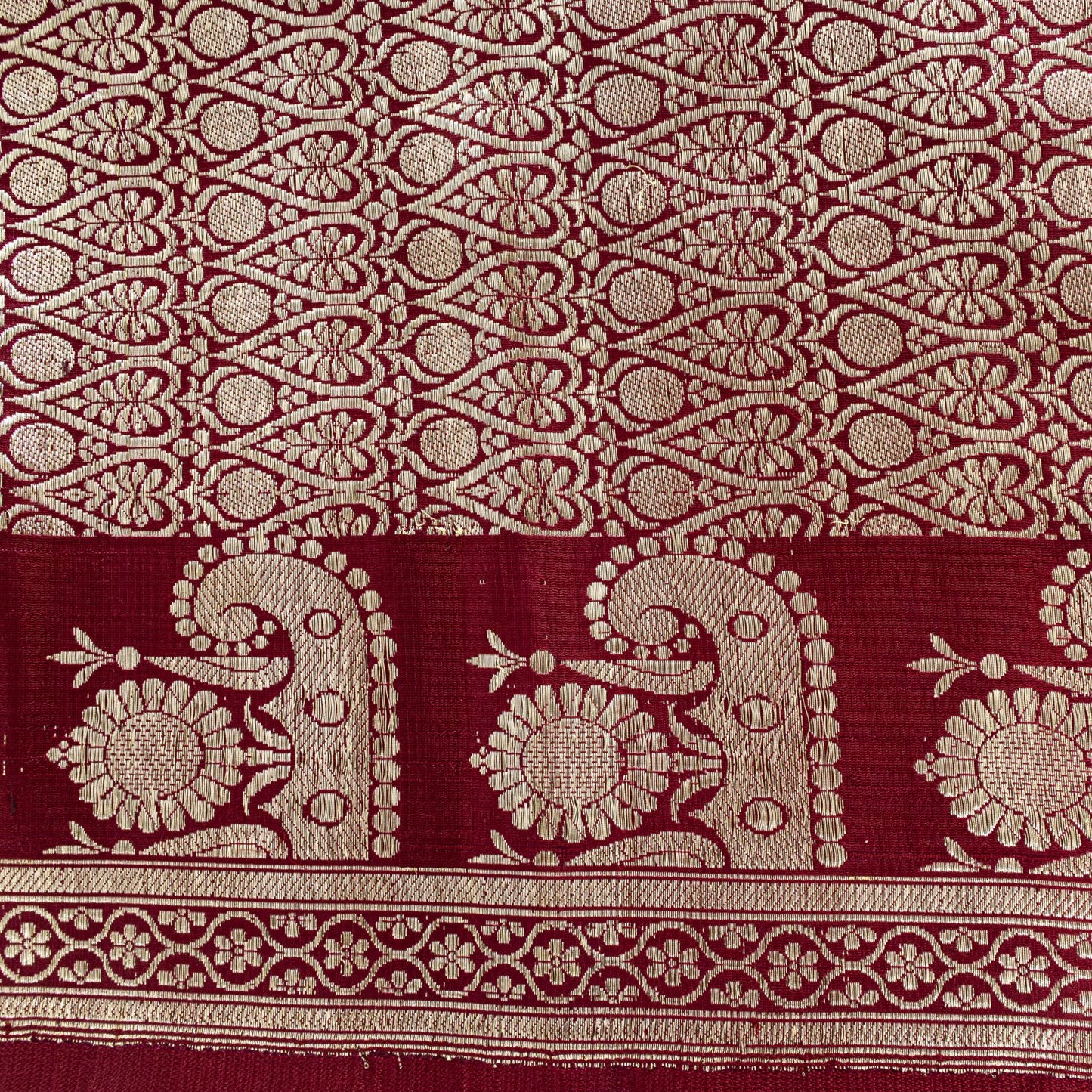 Sanskriti Vintage Purple Soft Pure Silk Saree Banarasi Brocade ZariHandwoven 5YD