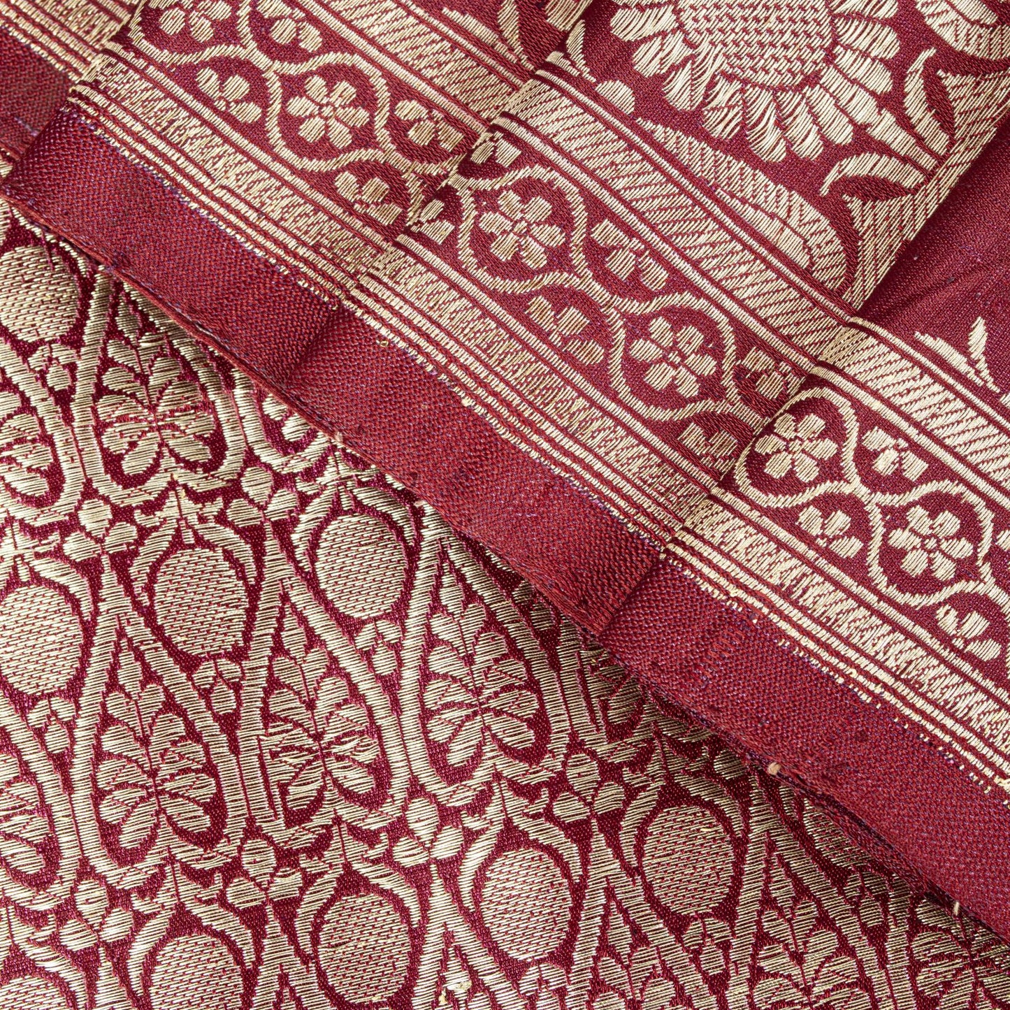 Sanskriti Vintage Purple Soft Pure Silk Saree Banarasi Brocade ZariHandwoven 5YD