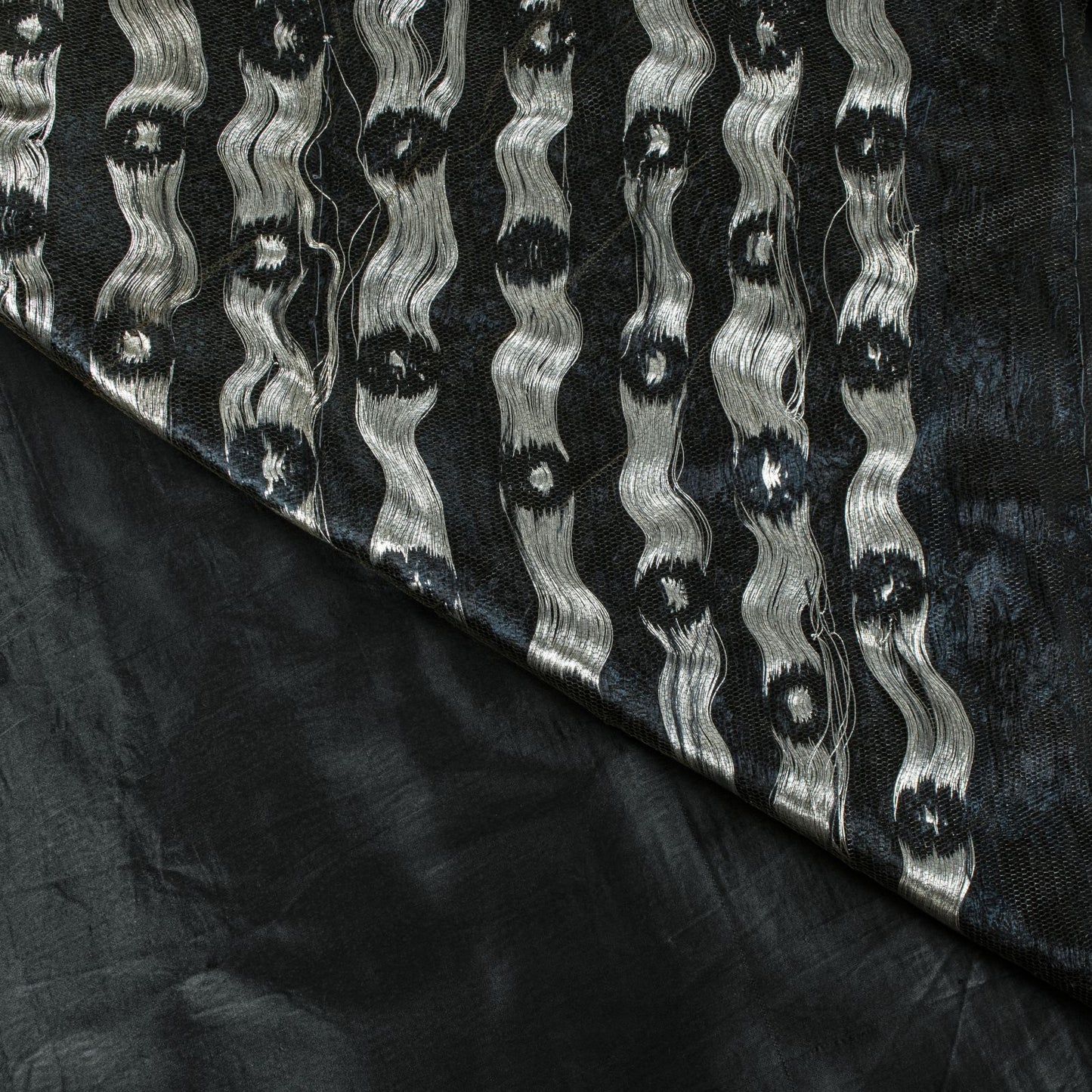 Sanskriti Vintage Black Pure Satin Silk Saree Banarasi Brocade HandWoven 5YDSari