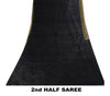 Sanskriti Vintage Black Pure Satin Saree Banarasi Brocade Zari Hand-Woven 6+YD