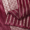 Sanskriti Vintage Red 100% Pure Satin Saree Banarasi Brocade Zari Handwoven 5+YD