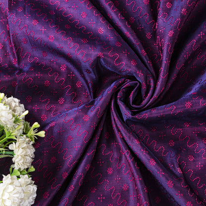 Sanskriti Vintage Purple Pure Satin Silk Saree Banarasi Brocade Hand-Woven 5+YD
