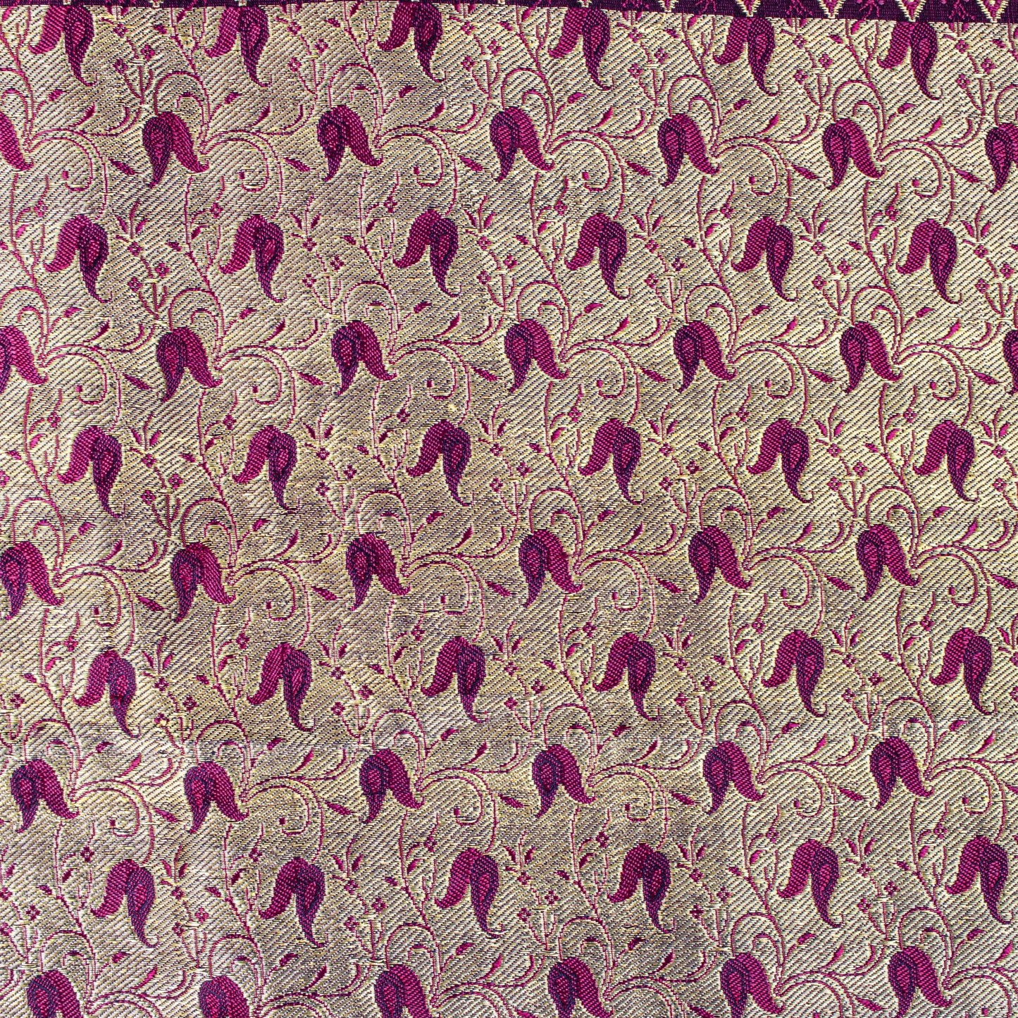 Sanskriti Vintage Purple Pure Satin Silk Saree Banarasi Brocade Hand-Woven 5+YD