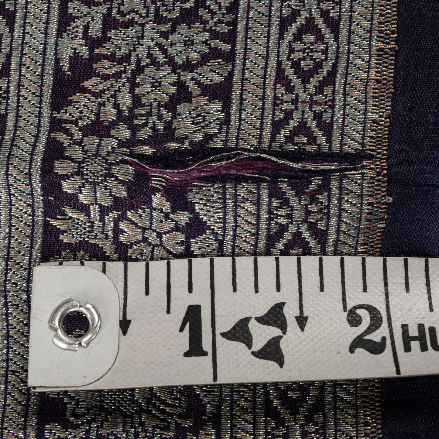 Sanskriti Vintage Purple Pure Silk Saree Banarasi Brocade Zari Hand-Woven Sari