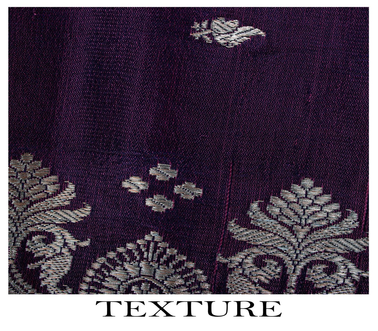 Sanskriti Vintage Purple Pure Silk Saree Banarasi Brocade Zari Hand-Woven Sari