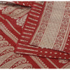 Sanskriti Vintage Indian Sarees Pure Satin Silk Banarasi/Brocade 5yd Fabric Sari
