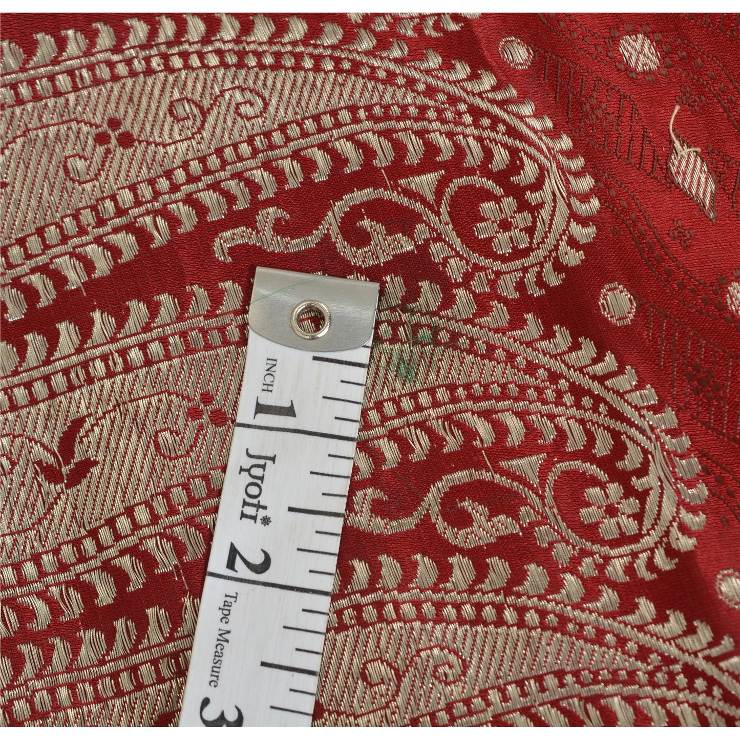 Sanskriti Vintage Indian Sarees Pure Satin Silk Banarasi/Brocade 5yd Fabric Sari