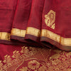 Sanskriti Vintage Saree Red Sarees 100% Pure Silk Kanjivaram Tamilnadu Bollywood Zari Hand Woven 5+ Yard Craft Fabric Sari Indian Heritage