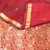 Sanskriti Vintage Saree Red Sarees 100% Pure Silk Kanjivaram Tamilnadu Bollywood Zari Hand Woven 5+ Yard Craft Fabric Sari Indian Heritage