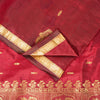 Sanskriti Vintage Saree Red Sarees 100% Pure Silk Kanjivaram Tamilnadu Bollywood Zari Hand Woven 5+ Yard Craft Fabric Sari Indian Heritage
