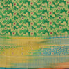 Sanskriti vintage Green Sarees Pure Silk Hand Woven Banarasi/Brocade Fabric Sari