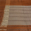 Sanskriti Vintage Brown Sarees Pure Silk Woven Banarasi/Brocade Fabric Sari