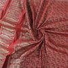 Sanskriti vintage Dark Red Sarees Pure Satin Silk Banarasi/Brocade Fabric Sari
