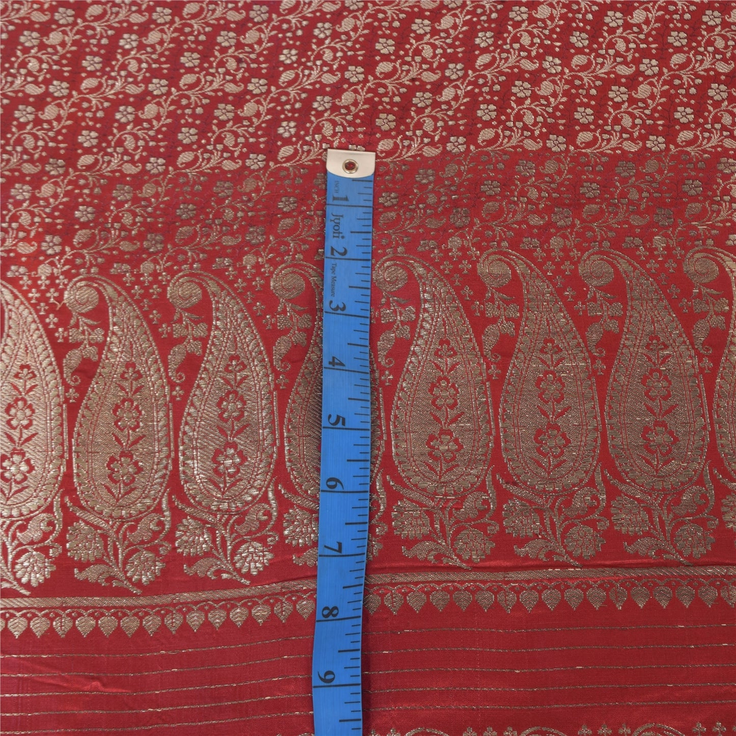 Sanskriti vintage Dark Red Sarees Pure Satin Silk Banarasi/Brocade Fabric Sari