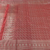 Sanskriti vintage Dark Red Sarees Pure Satin Silk Banarasi/Brocade Fabric Sari
